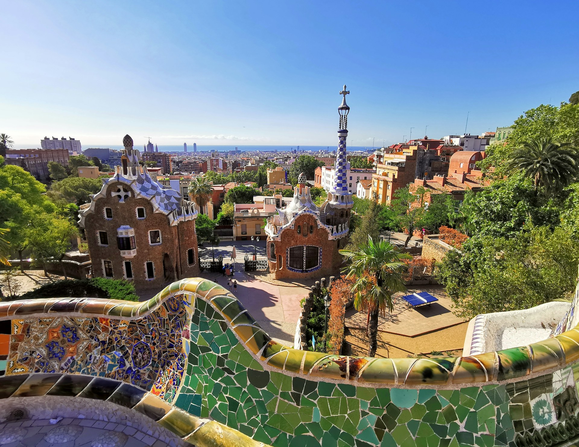 Le Parc Güell, Barcelone, Espagne, photo par Dorian D1 / unsplash