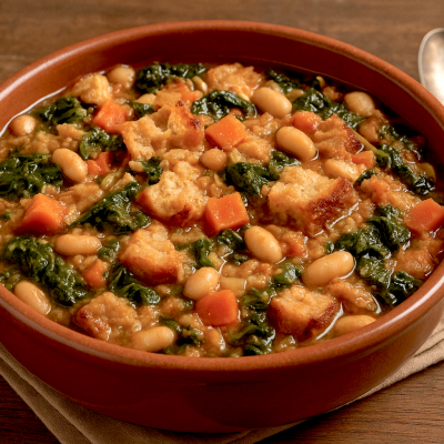 Ribollita (Soupe toscane au pain et aux légumes)